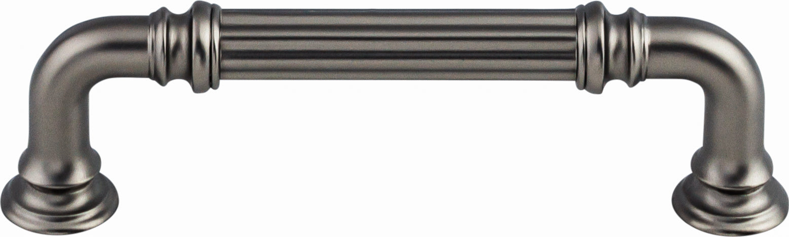 Top Knobs Reeded Series 3-3/4"(95mm) CC Pull, Ash Gray