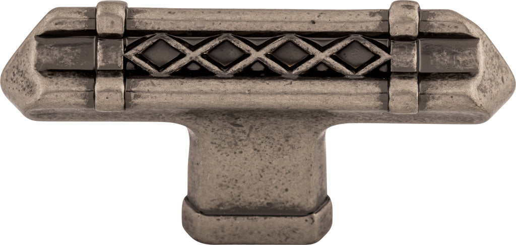 Top Knobs Tower Bridge Series 2-5/8"L T-Handle, Pewter Antique