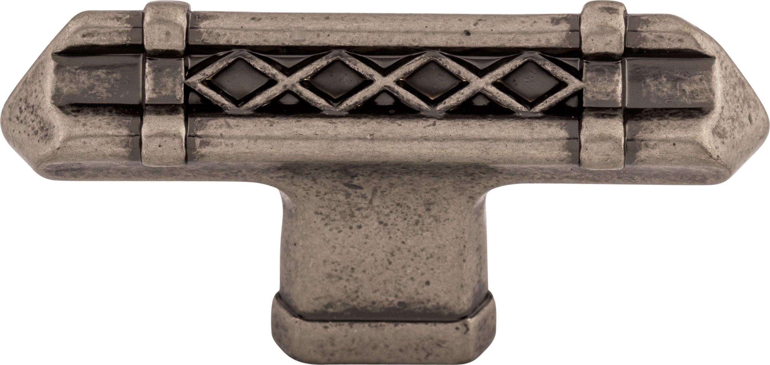 Top Knobs Tower Bridge Series 2-5/8"L T-Handle, Pewter Antique