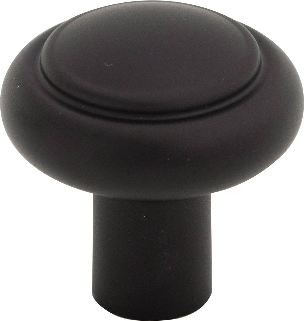 Top Knobs Clarence Series 1-1/4"L Knob, Flat Black 