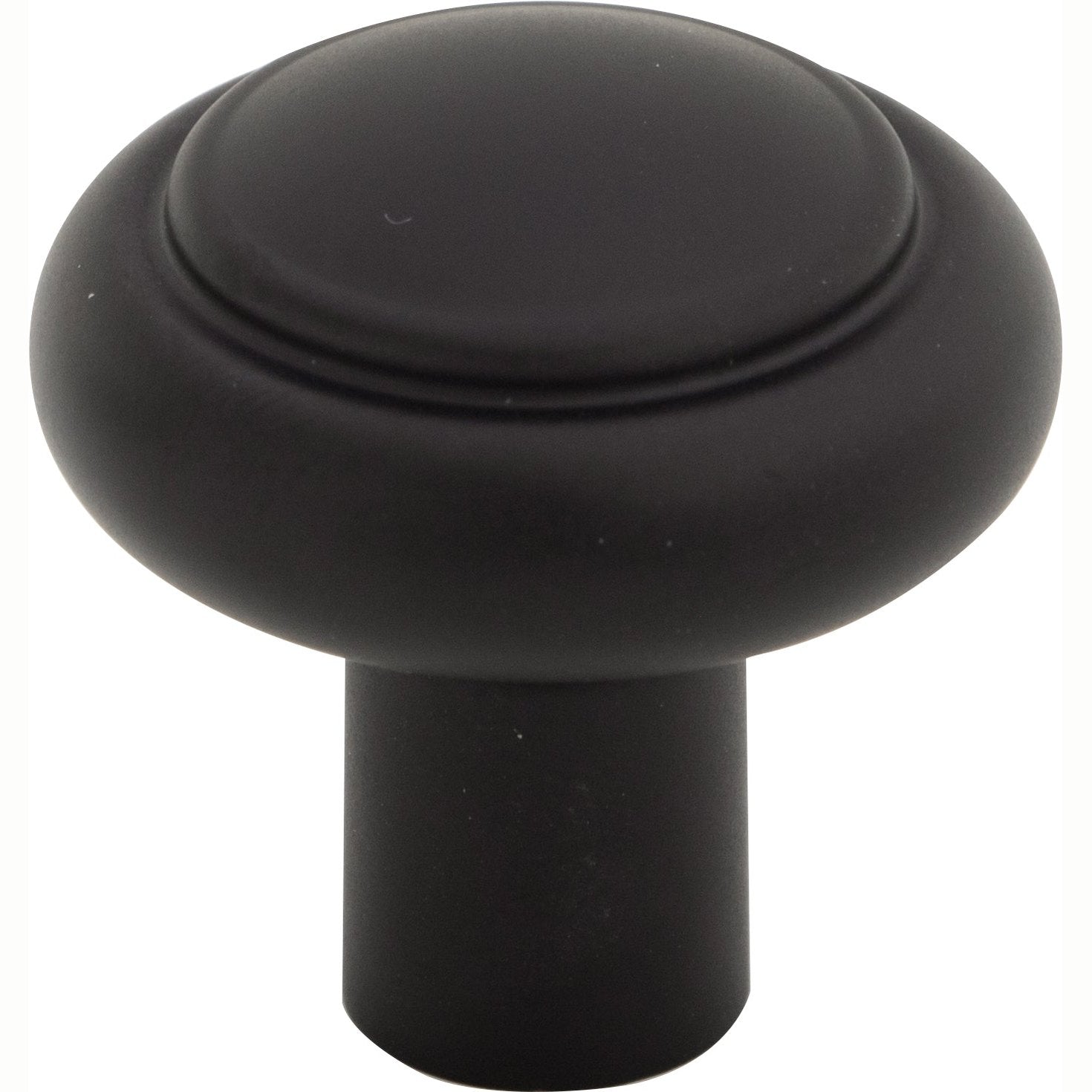 Top Knobs Clarence Series 1-1/4"L Knob, Flat Black 
