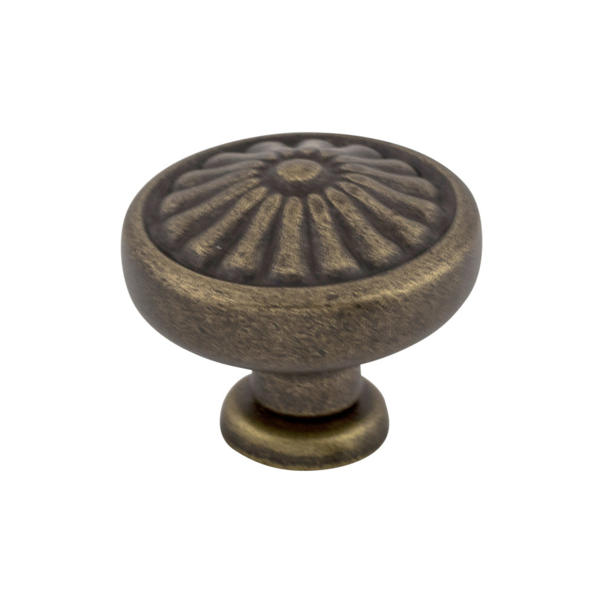Flower 1 1/4" Diameter Round Knob