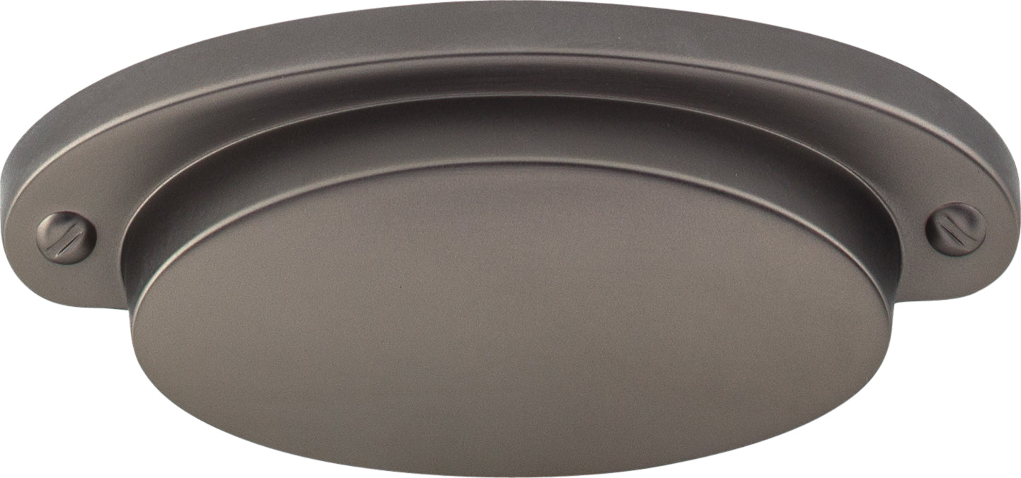 Top Knobs Dakota Series 2-9/16"(65mm) CC Cup Pull, Ash Gray