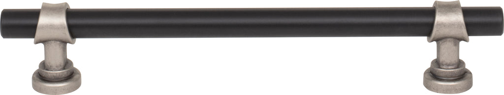 Top Knobs Bit Series 6-5/16"(160mm) CC Pull, Flat Black and Pewter Antique