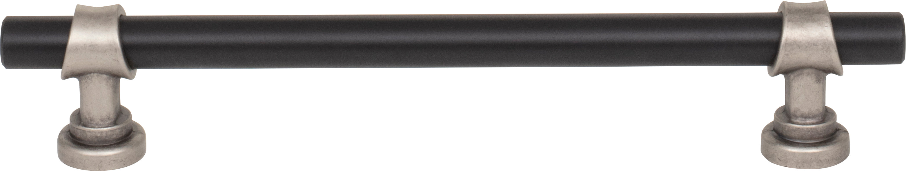 Top Knobs Bit Series 6-5/16"(160mm) CC Pull, Flat Black and Pewter Antique