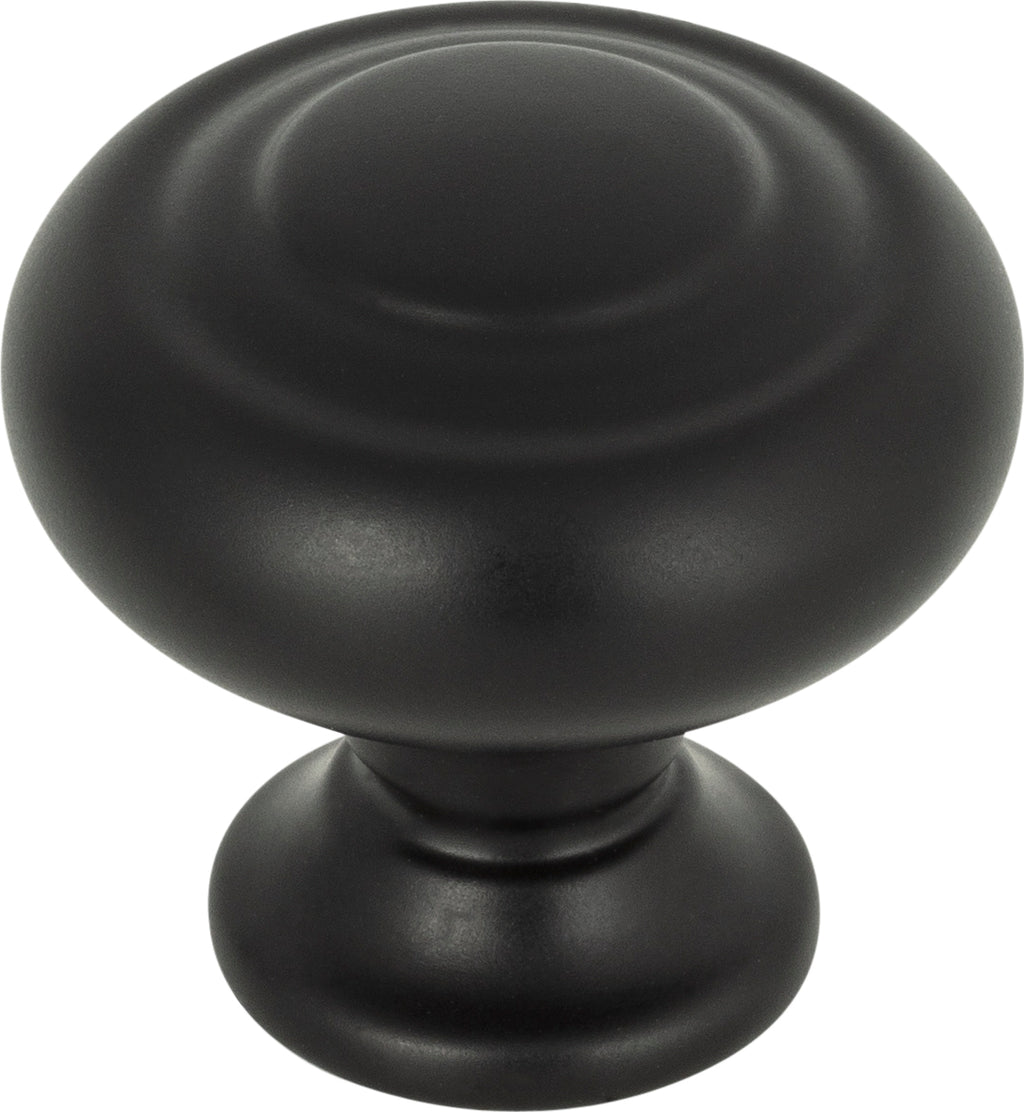 Top Knobs Kent Series 1-1/4"L Knob, Flat Black