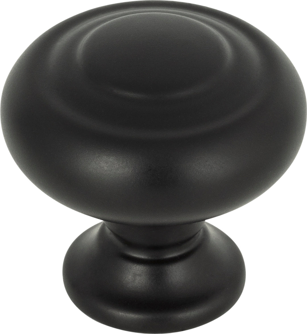 Top Knobs Kent Series 1-1/4"L Knob, Flat Black