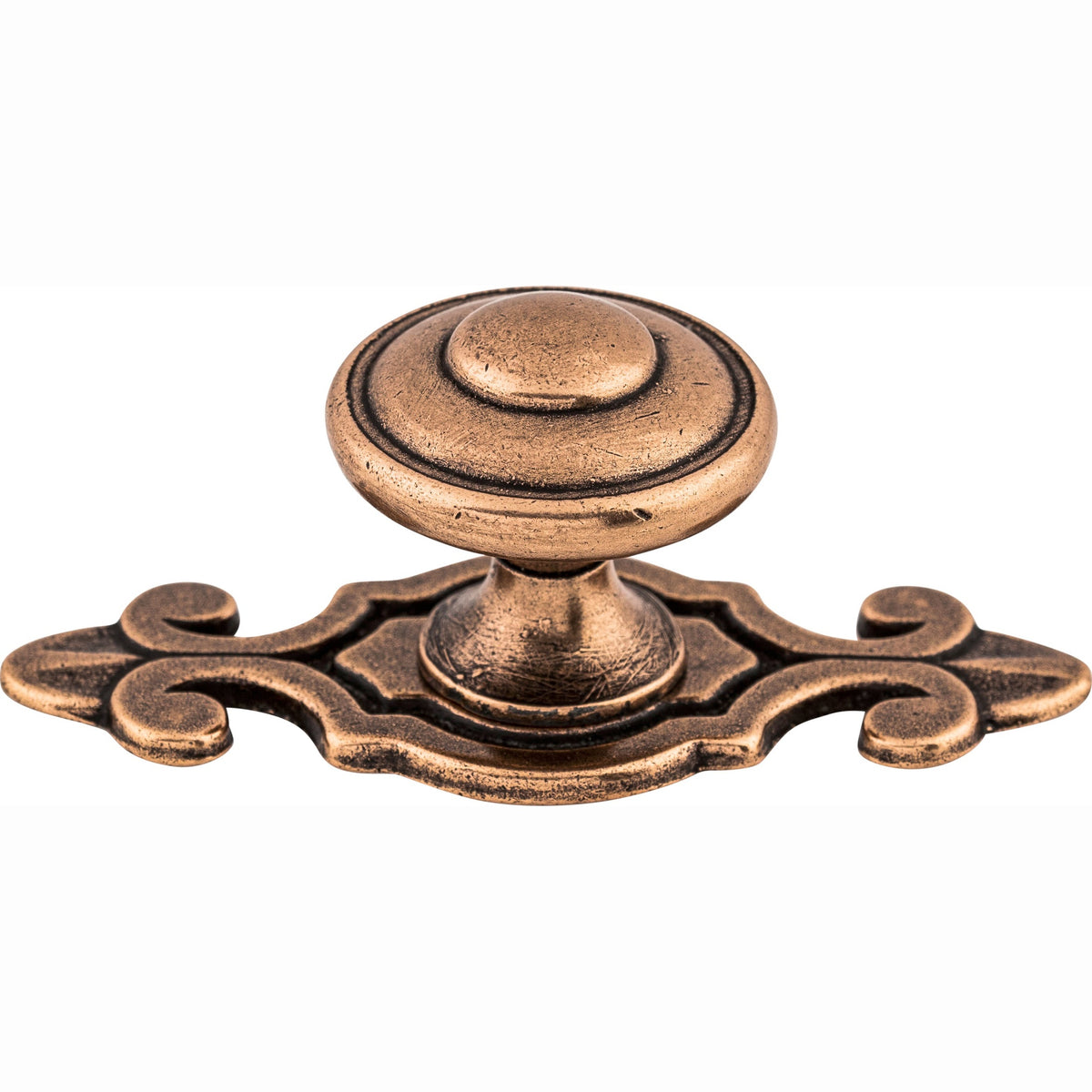 Top Knobs Canterbury Series 1-1/4"L Knob, Old English Copper