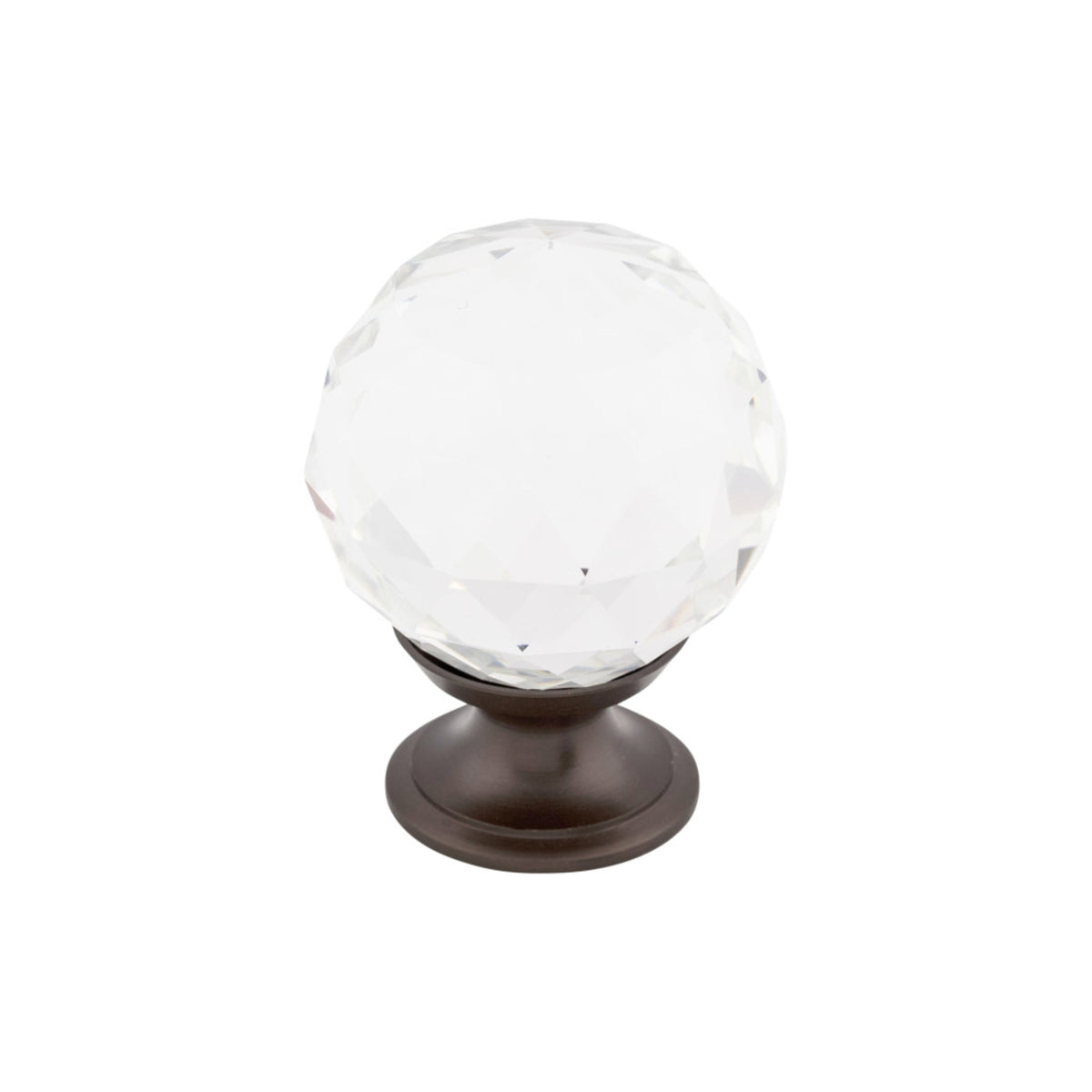Clear Crystal 1 3/8" Diameter Round Knob