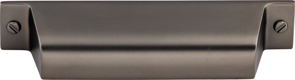 Top Knobs Channing Series 3-3/4"(95mm) CC Cup Pull, Ash Gray