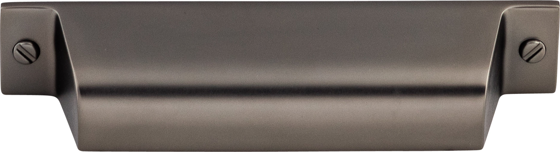 Top Knobs Channing Series 3-3/4"(95mm) CC Cup Pull, Ash Gray