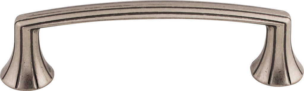 Top Knobs Rue Series 3-3/4"(95mm) CC Pull, Pewter Antique
