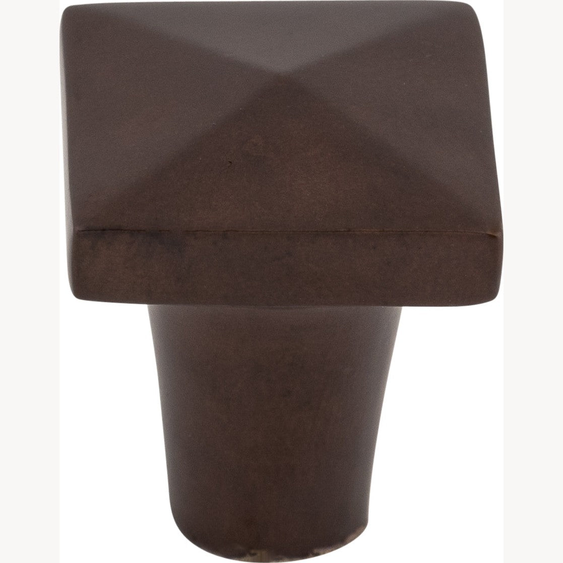 Top Knobs Aspen Square Series 7/8"L Knob, Mahogany Bronze