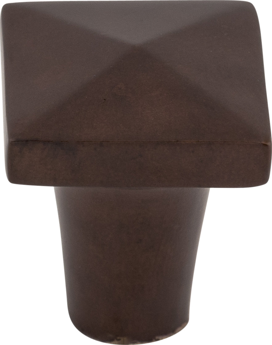 Top Knobs Aspen Square Series 7/8"L Knob, Mahogany Bronze