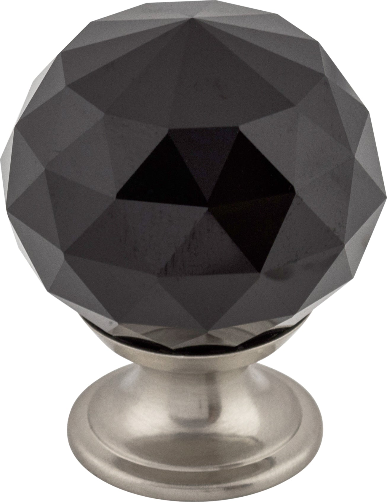 Top Knobs Black Crystal Series 1-3/8"L Knob, 