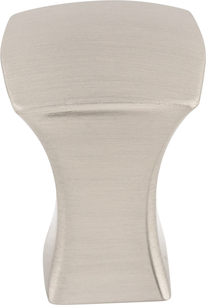 Top Knobs Glacier Series 3/4"L Knob, Brushed Satin Nickel