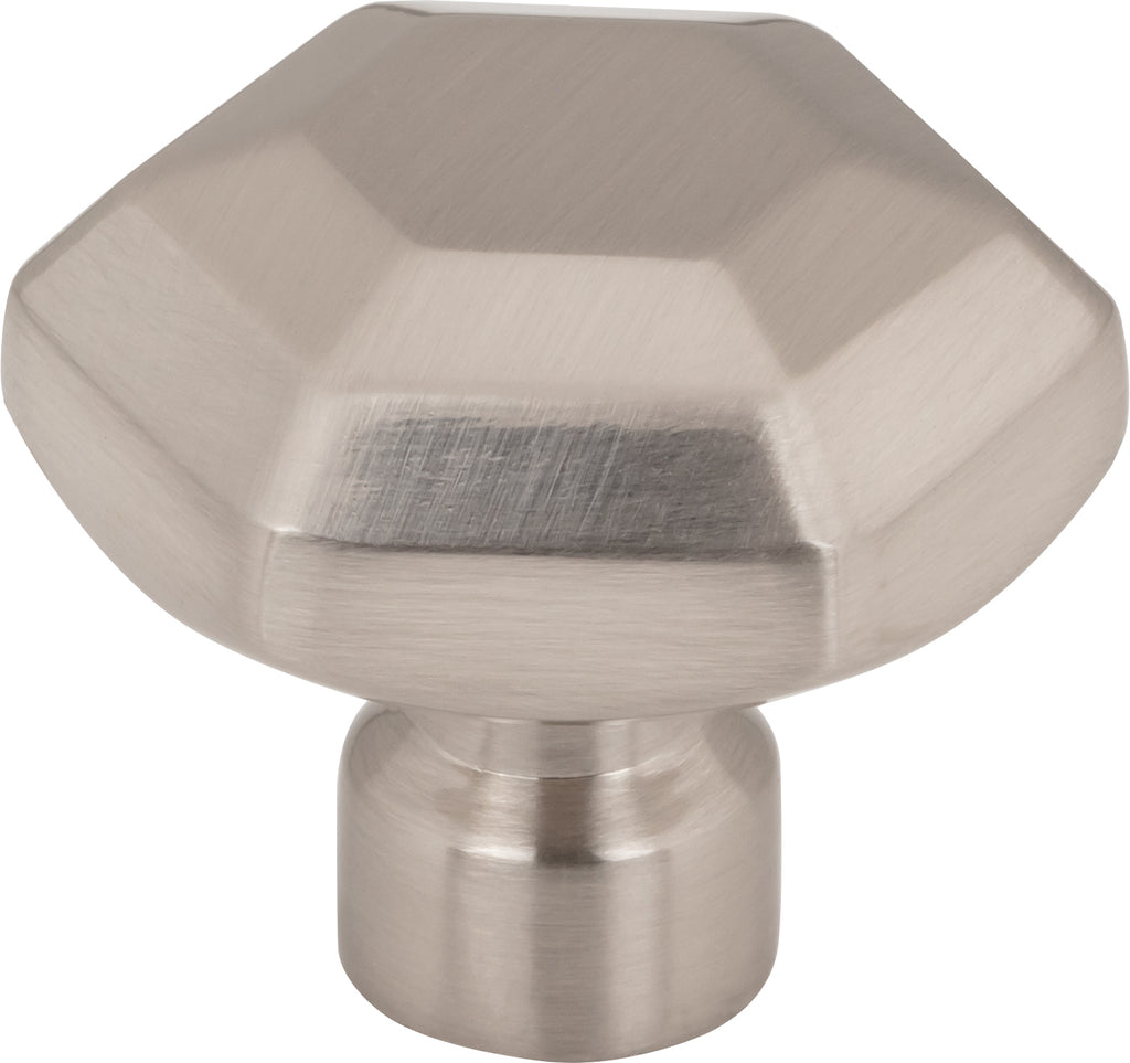 Top Knobs Dustin Series 1-1/4"-L Knob, Brushed Satin Nickel