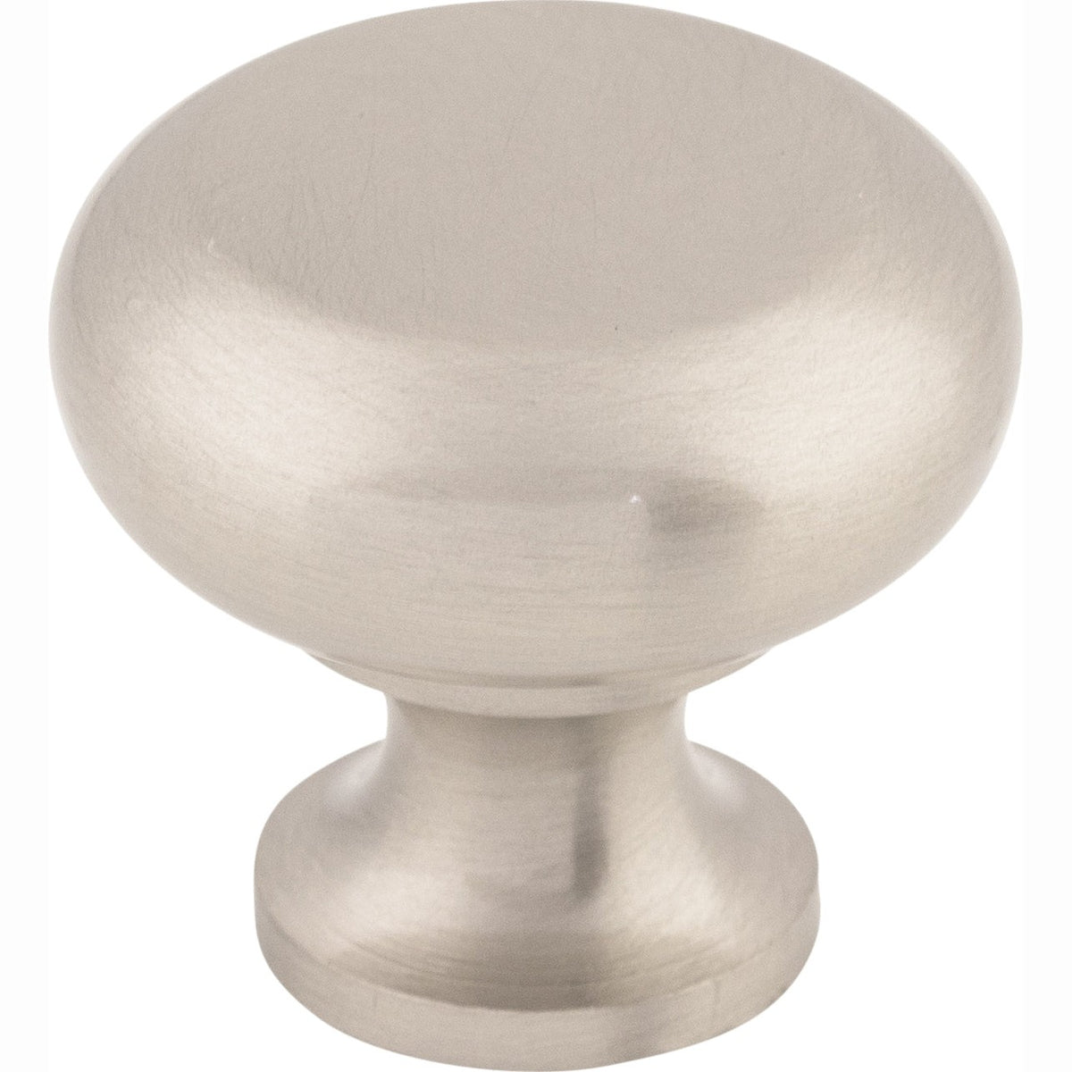 Top Knobs Flat Series 1-1/4"L Knob, Brushed Satin Nickel