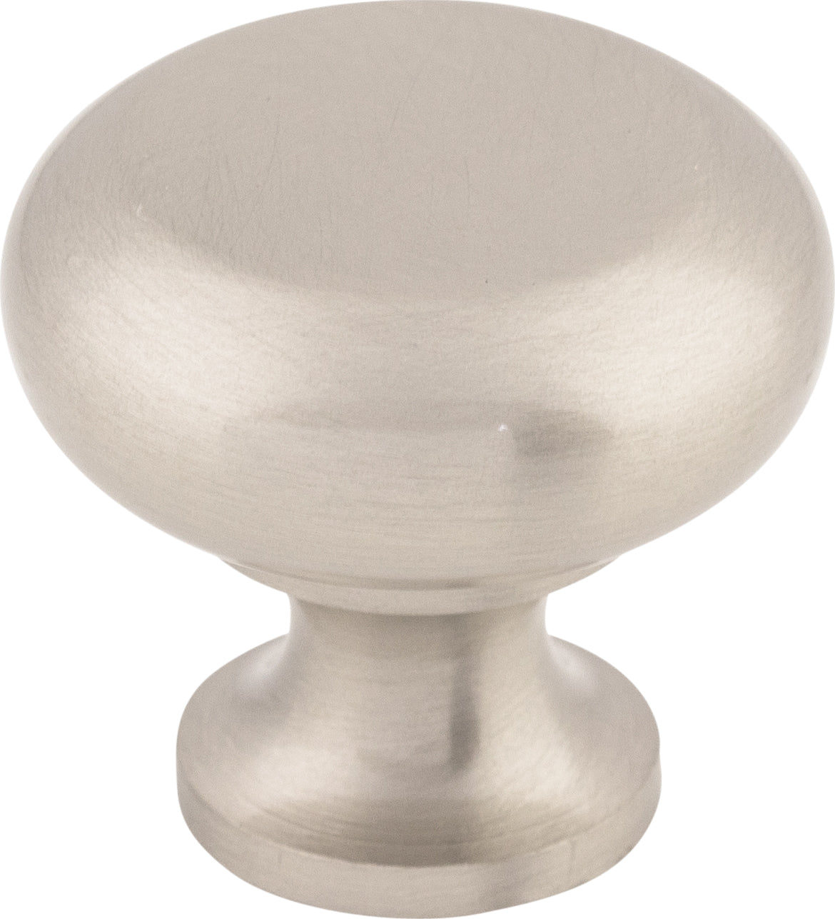 Top Knobs Flat Series 1-1/4"L Knob, Brushed Satin Nickel