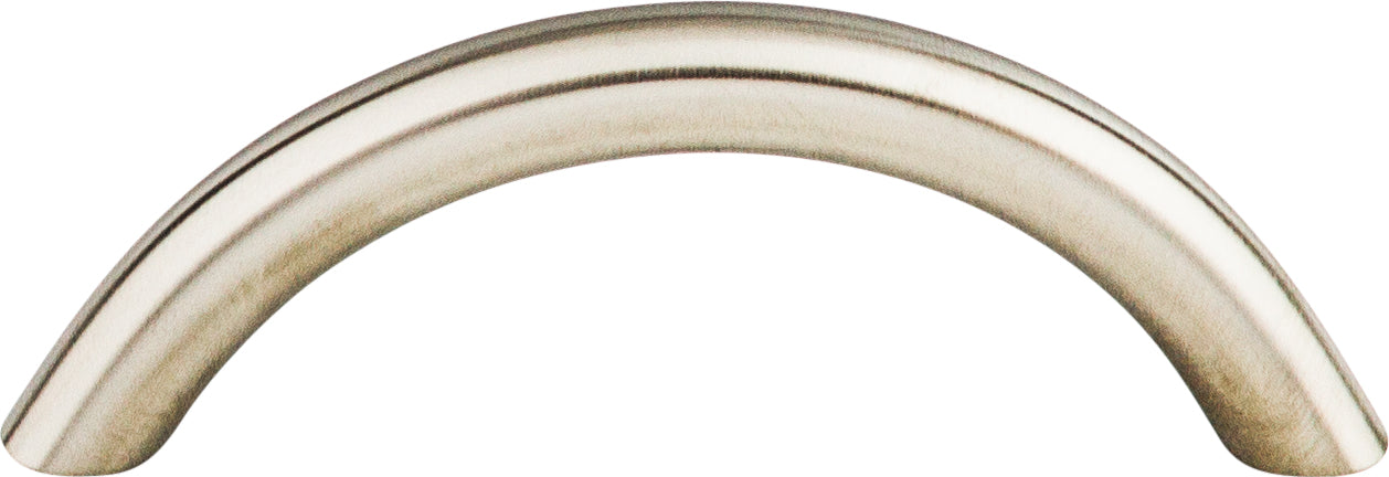 Top Knobs Solid Bowed Series 3"(76mm) CC Bar Pull, Brushed Stainless Steel