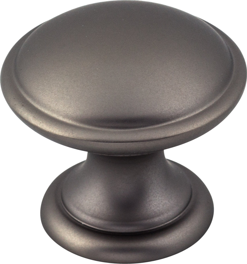 Top Knobs Rounded Series 1-1/4"L Knob, Ash Gray