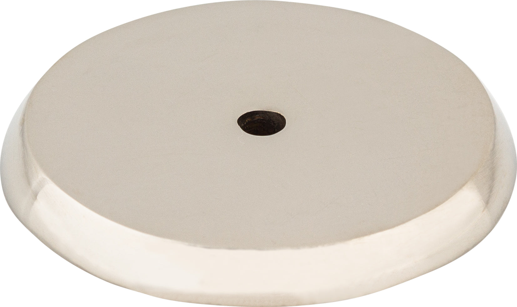 Top Knobs Aspen II Backplate Series 1-3/4"L Round, Polished Nickel