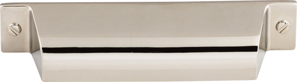 Top Knobs Channing Series 3-3/4"(95mm) CC Cup Pull, Polished Nickel