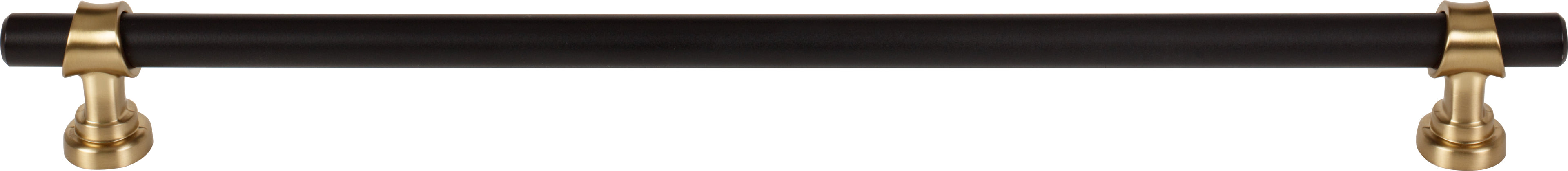 Top Knobs Bit Series 12"(304mm) CC Pull, Flat Black and Honey Bronze