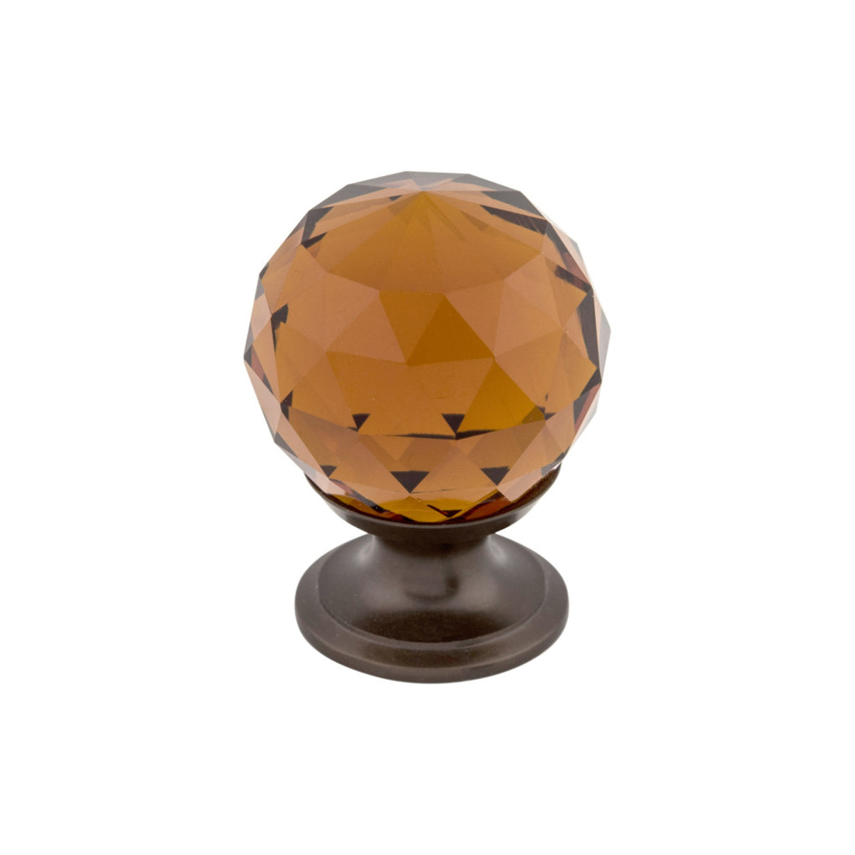 Wine Crystal 1 1/8" Diameter Round Knob
