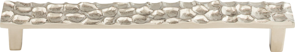 Top Knobs Cobblestone Series 7-9/16"(192mm) CC Pull, Polished Nickel