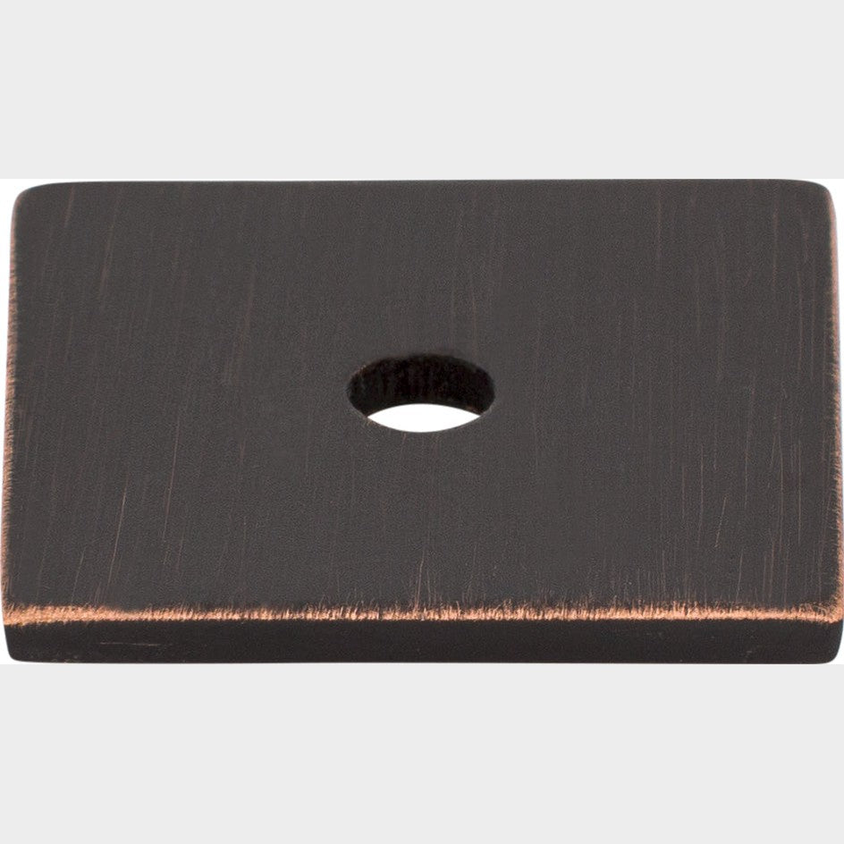Top Knobs Square Series 1"L Backplate, Tuscan Bronze