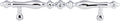 Top Knobs Somerset Melon Series 7"(178mm) CC Pull, Polished Chrome