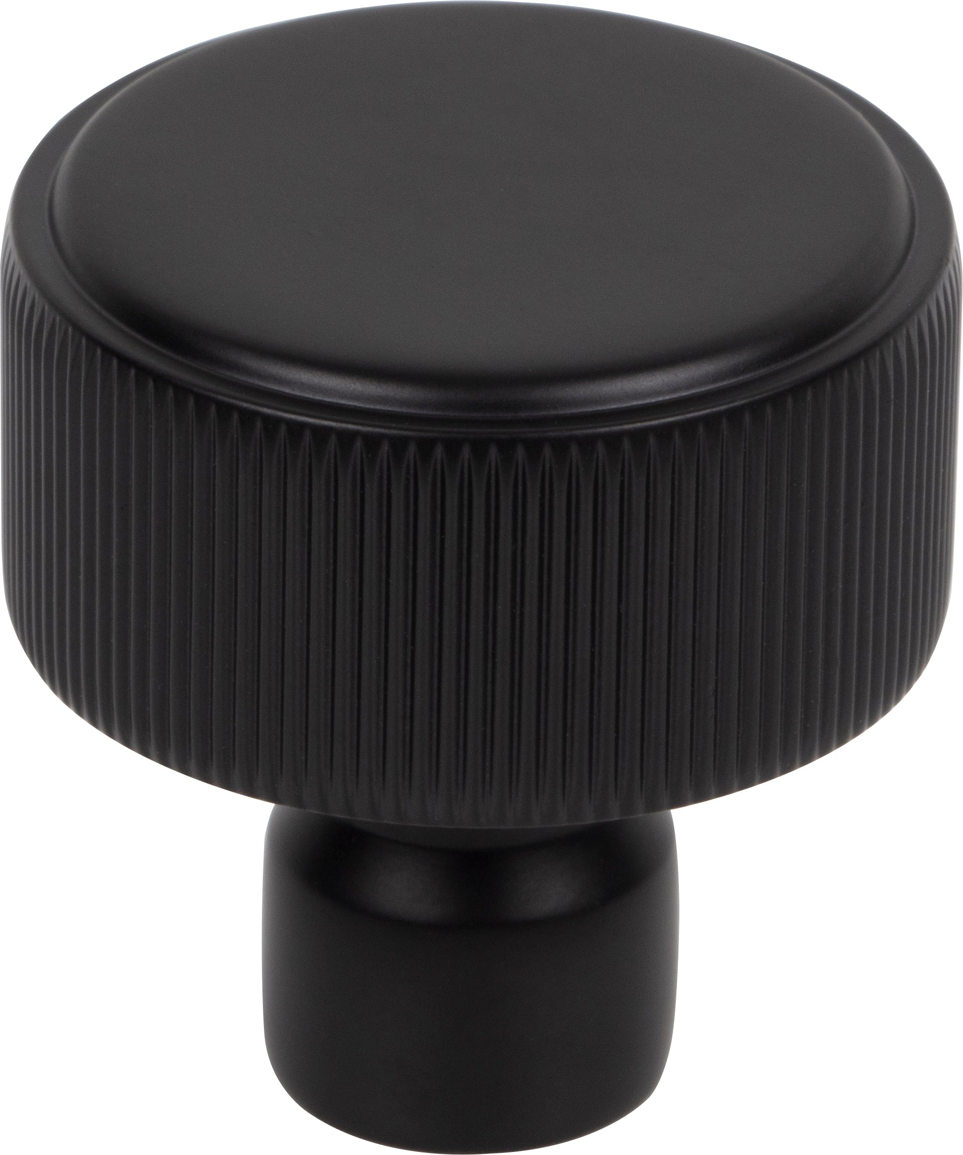Top Knobs Dempsey Series 1-1/4"L Round Knob, Flat Black