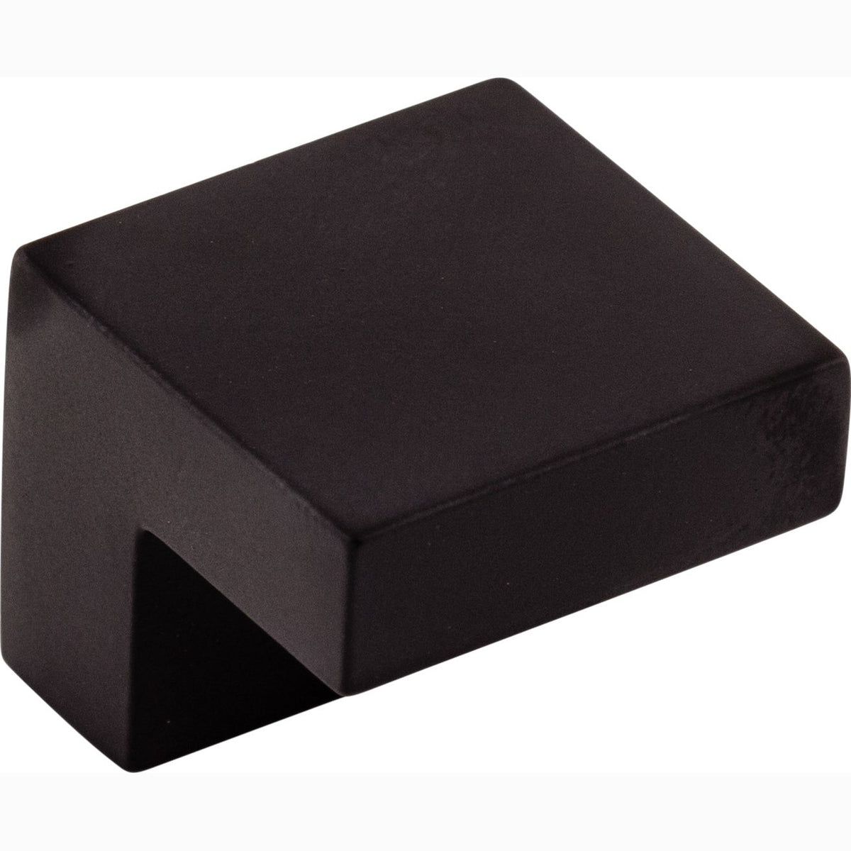 Top Knobs Square Series 1"L Knob, Flat Black