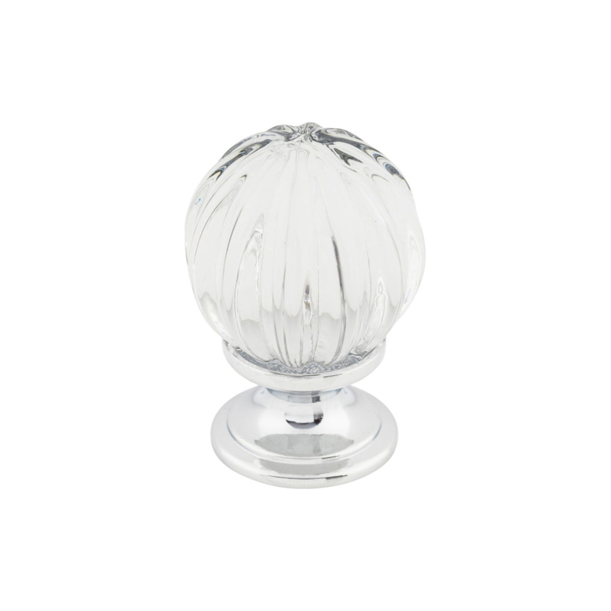 Clear Melon Crystal 1 1/8" Diameter Round Knob