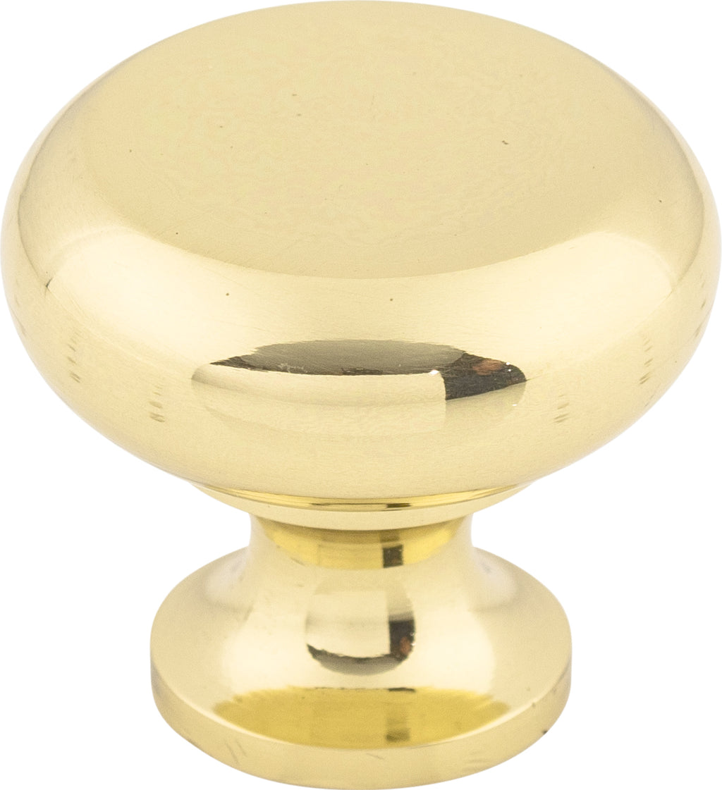 Top Knobs Flat Series 1-1/4"L Knob, Polished Brass