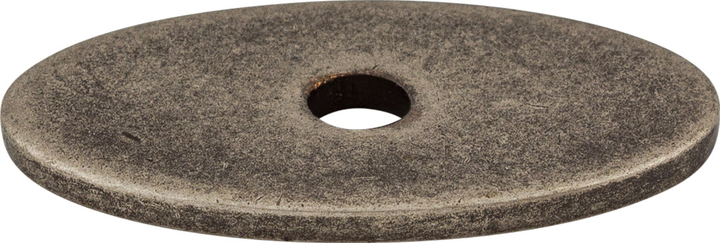 Top Knobs Oval Series 1-1/4"L Backplate, Pewter Antique