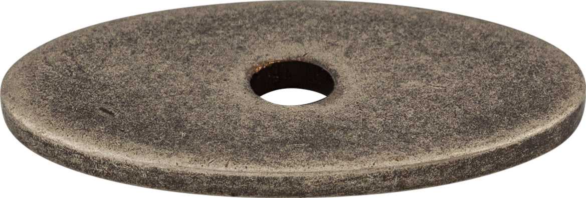 Top Knobs Oval Series 1-1/4"L Backplate, Pewter Antique