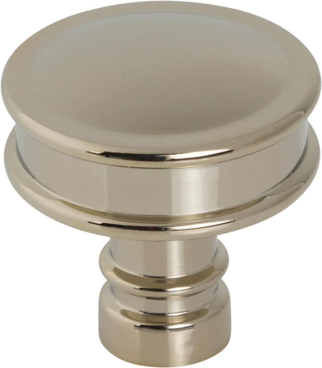 Top Knobs Cranford Series 1-1/4"L Knob, Polished Nickel