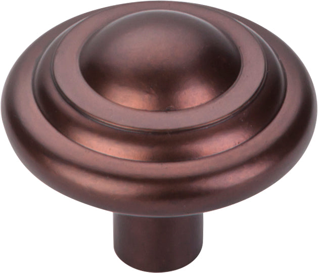 Top Knobs Aspen Button Series 1-3/4"L Knob, Mahogany Bronze