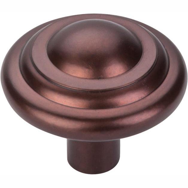 Top Knobs Aspen Button Series 1-3/4"L Knob, Mahogany Bronze