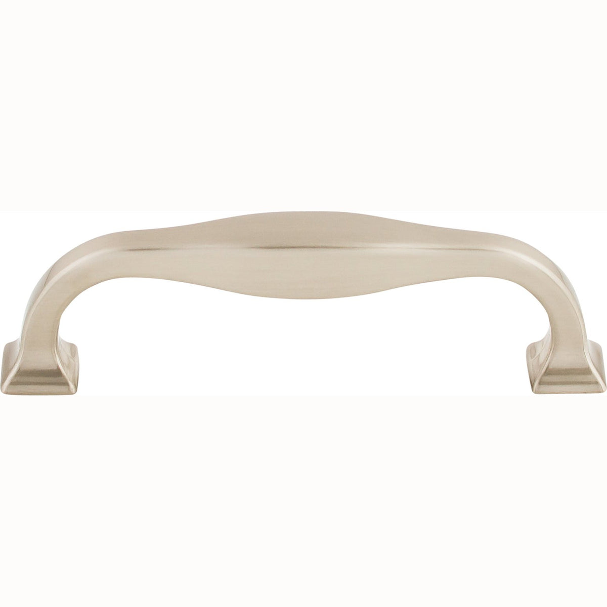 Top Knobs Contour Series 3-3/4"(95mm) CC Pull, Brushed Satin Nickel