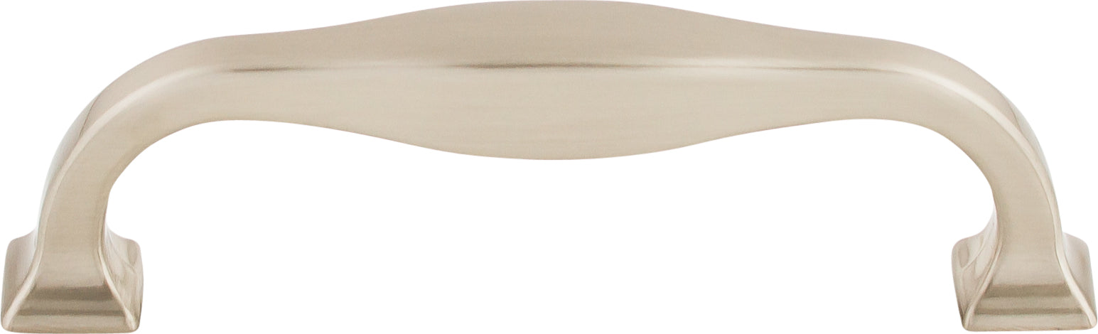 Top Knobs Contour Series 3-3/4"(95mm) CC Pull, Brushed Satin Nickel