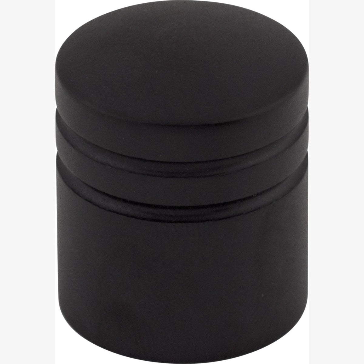 Top Knobs Stacked Series 1"L Knob, Flat Black