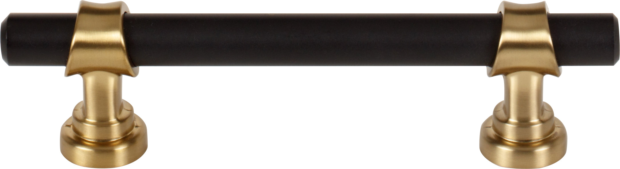 Top Knobs Bit Series 3-3/4"(95mm) CC Pull, Flat Black and Honey Bronze