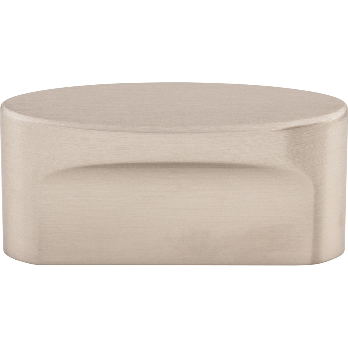 Top Knobs Oval Slot Series 2-1/4"L Knob, Brushed Satin Nickel