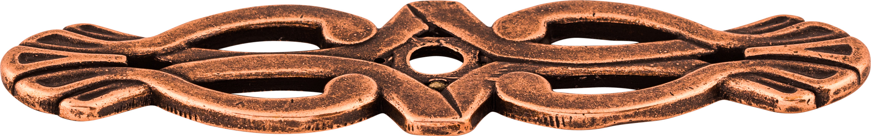 Top Knobs Newton Series 3-3/16"L Backplate, Old English Copper
