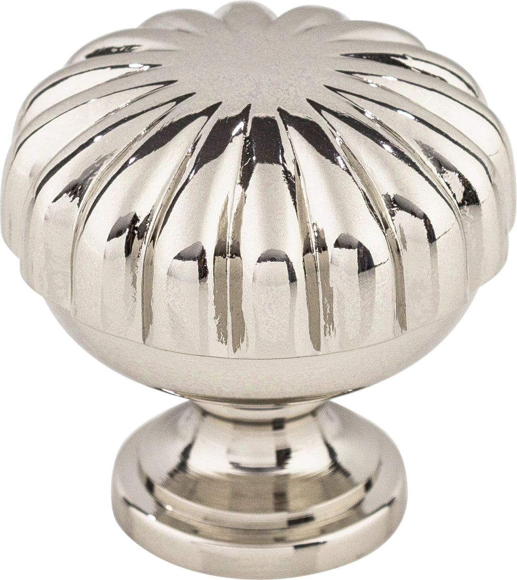 Top Knobs Melon Series 1-1/4"L Knob, Polished Nickel