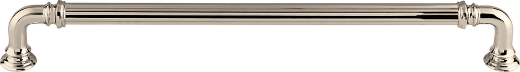 Top Knobs Reeded Series 9"(229mm) CC Pull, Polished Nickel