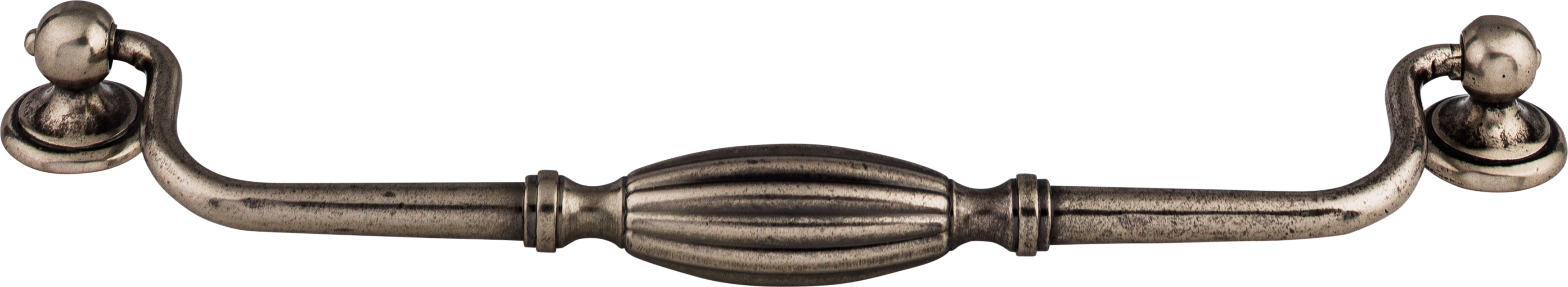 Top Knobs Tuscany Series 8-13/16"(223mm) CC Drop Pull, Pewter Antique
